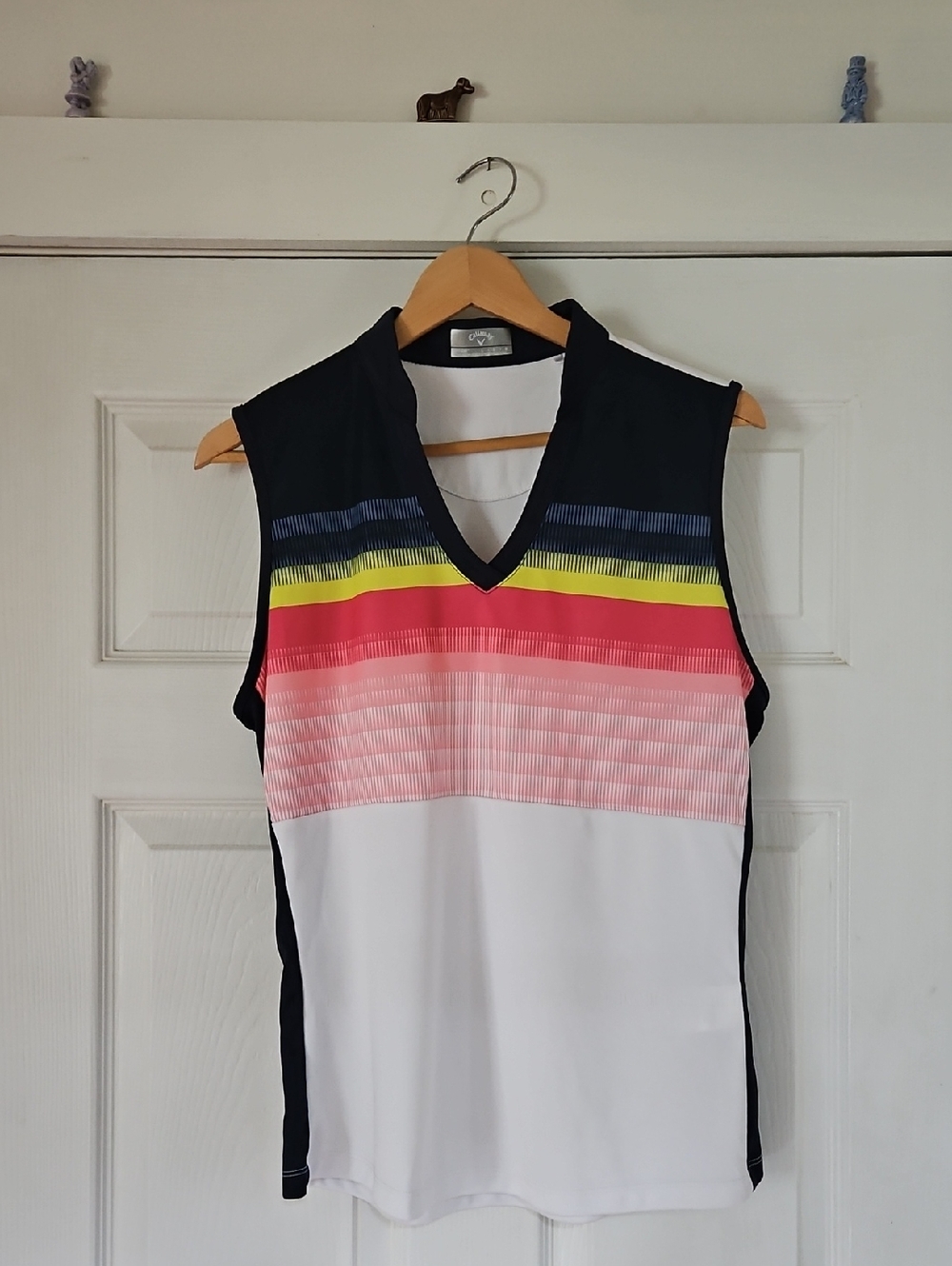Callaway Navy, White And Multi Color Golf Polo Top And Skort Set. L - Picture 2 of 8